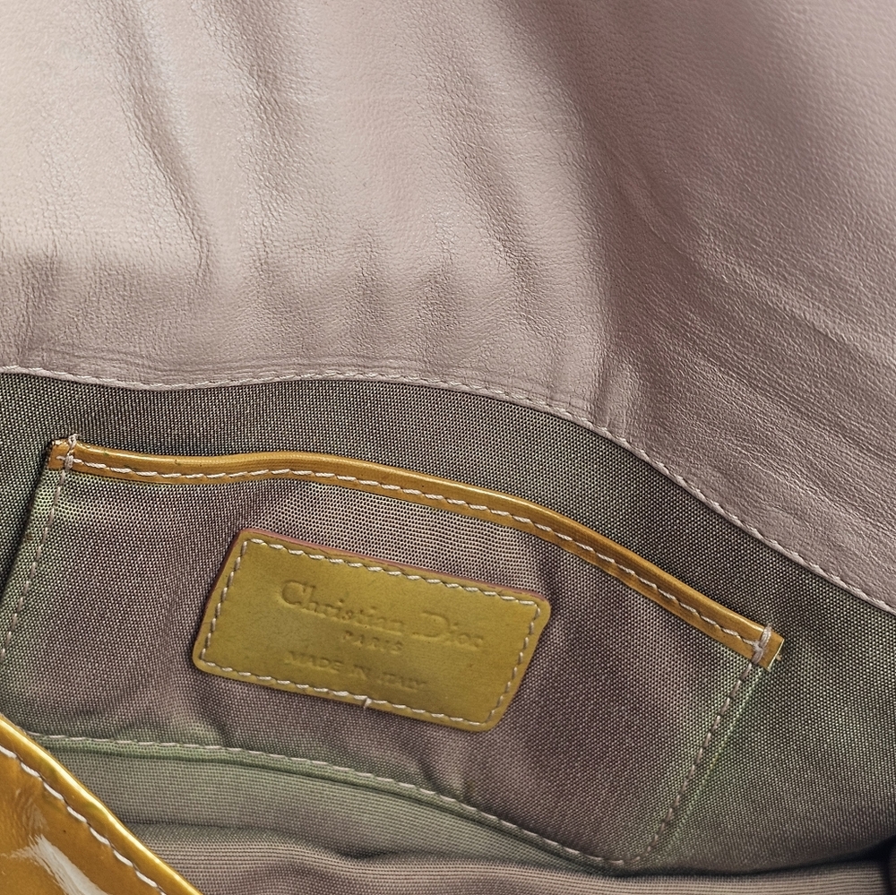 DIOR Patent Cannage Lady Dior Convertible Clutch - Picture 2 of 9